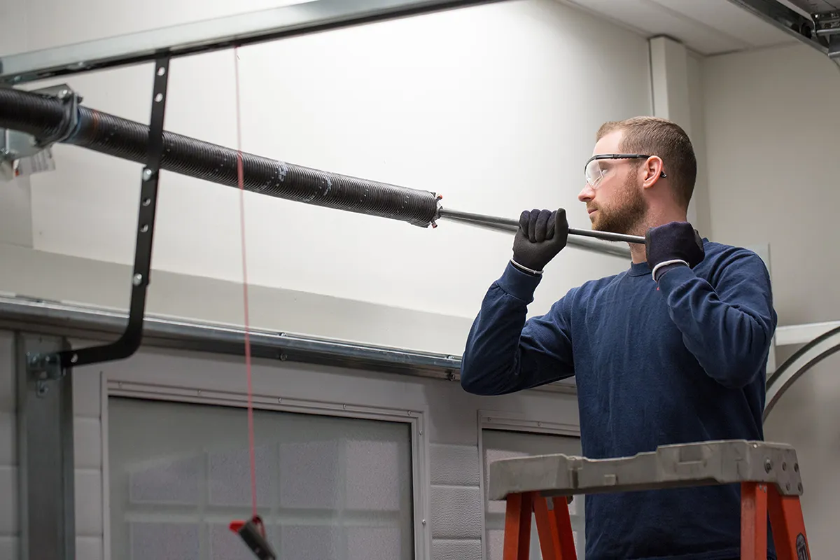 Garage door spring repair